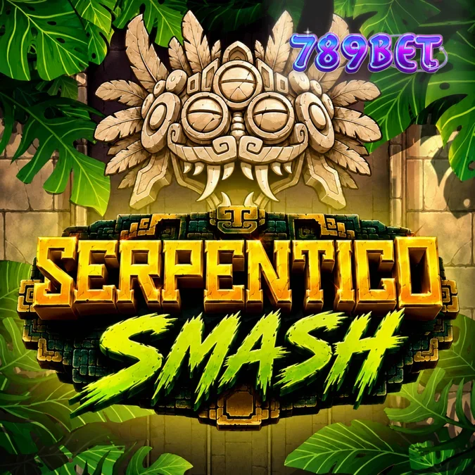 Interface visual do slot Serpentico Smash com tema de selva e ruínas.